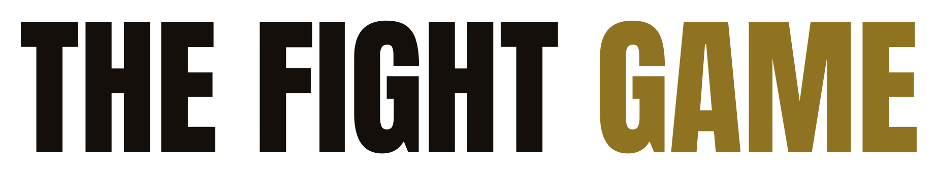 The Fight Game wordmark, dark
